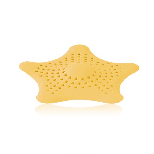 Kitchen goods-Strainer lid, star shape 14CM (BPA FREE Polypropyle) Yellow